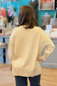 Ina Exposed Seam Sweater - Pearl