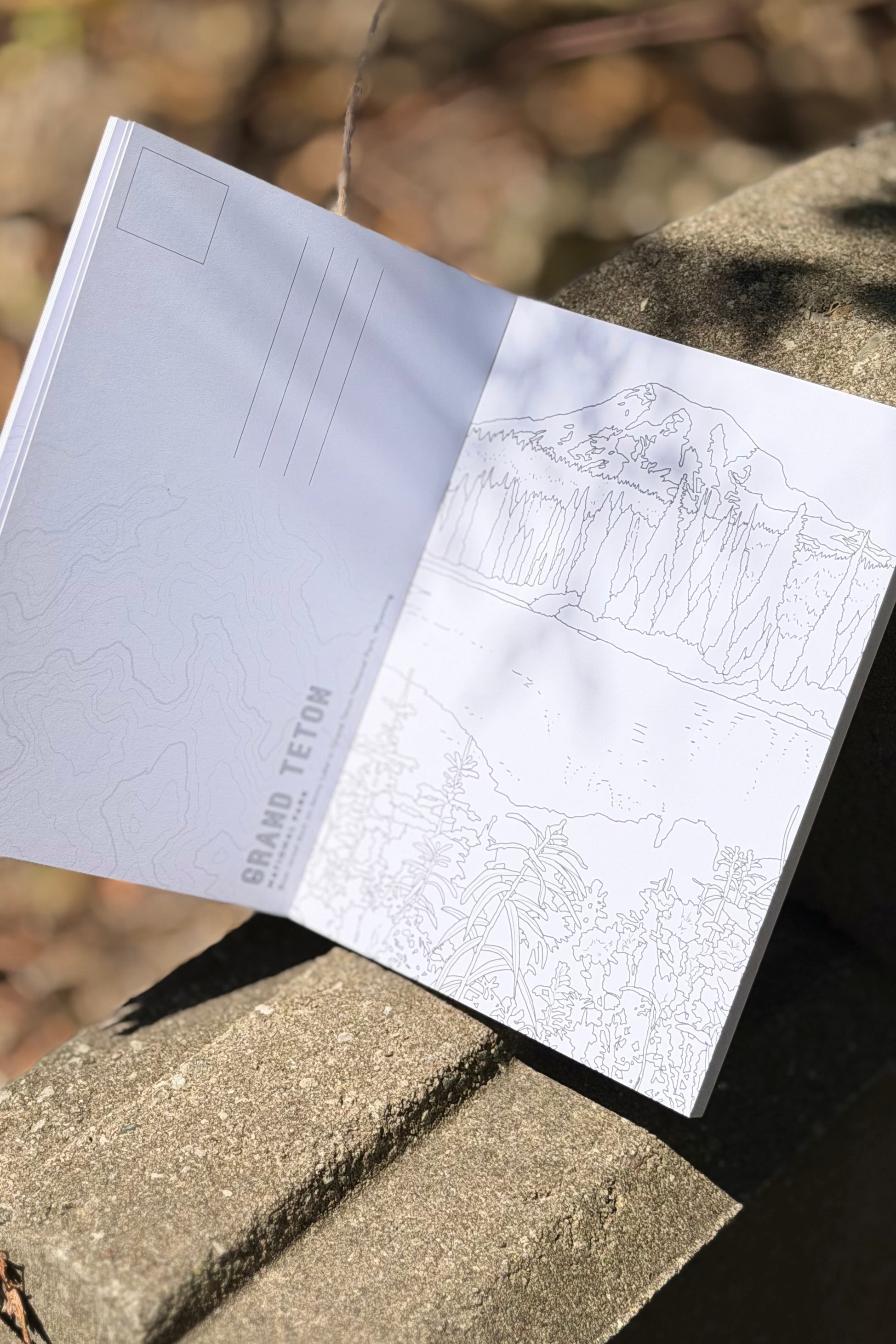 The National Parks Postcard Coloring Book