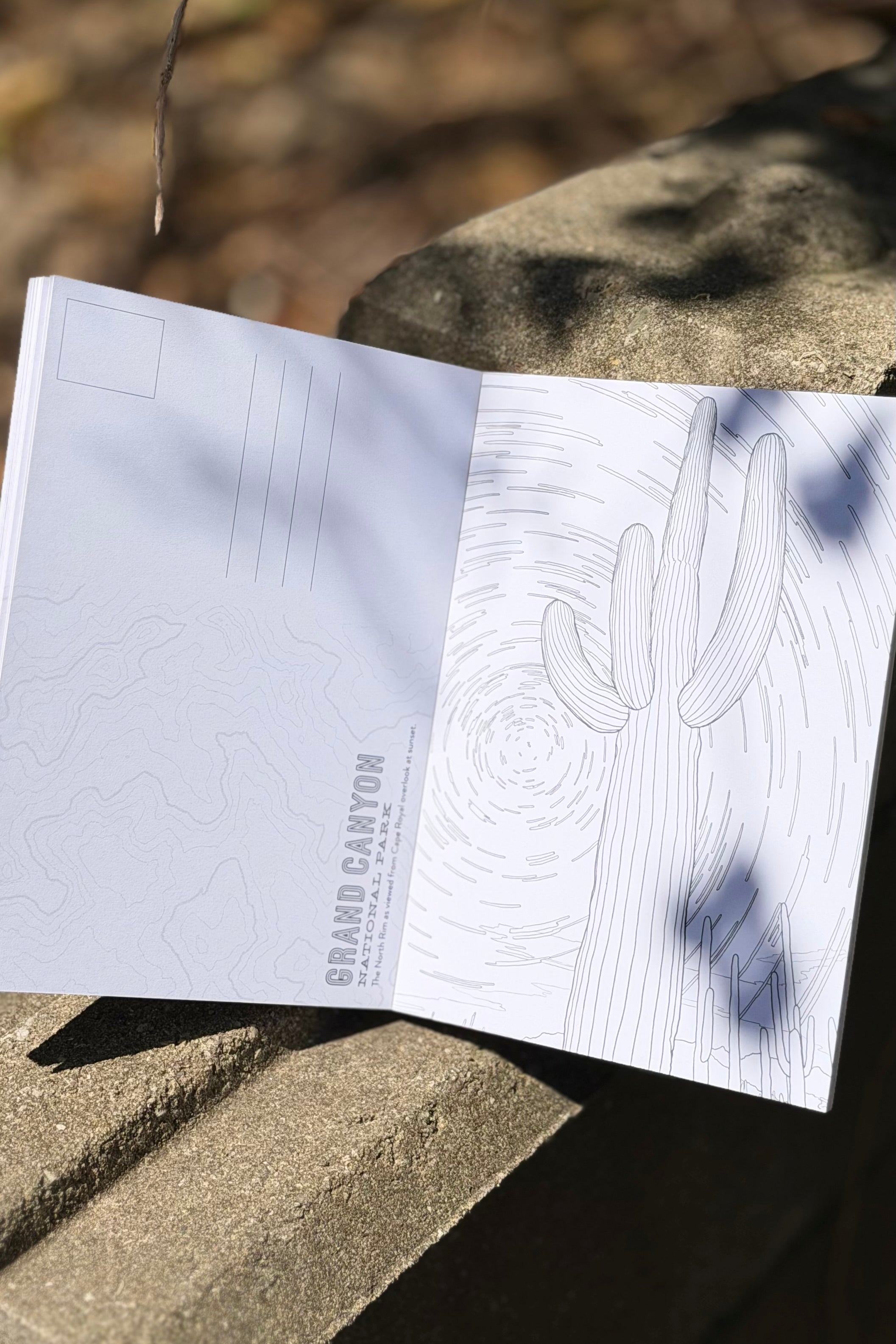 The National Parks Postcard Coloring Book