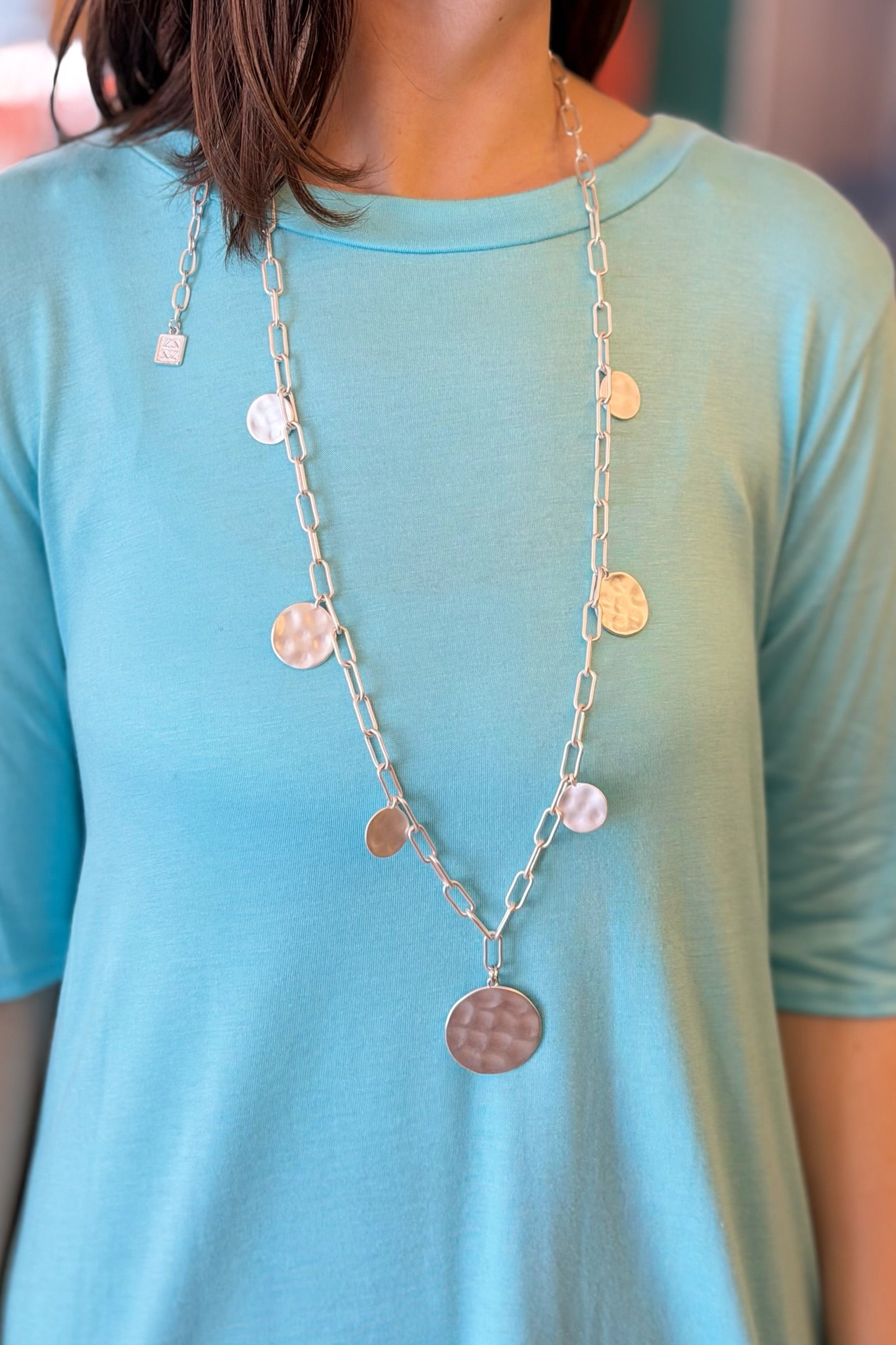 Jessica Circle Necklace - Long