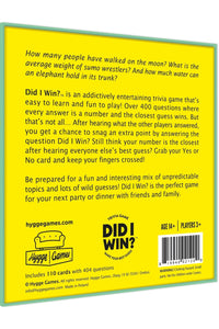 Card Game - Did I Win?