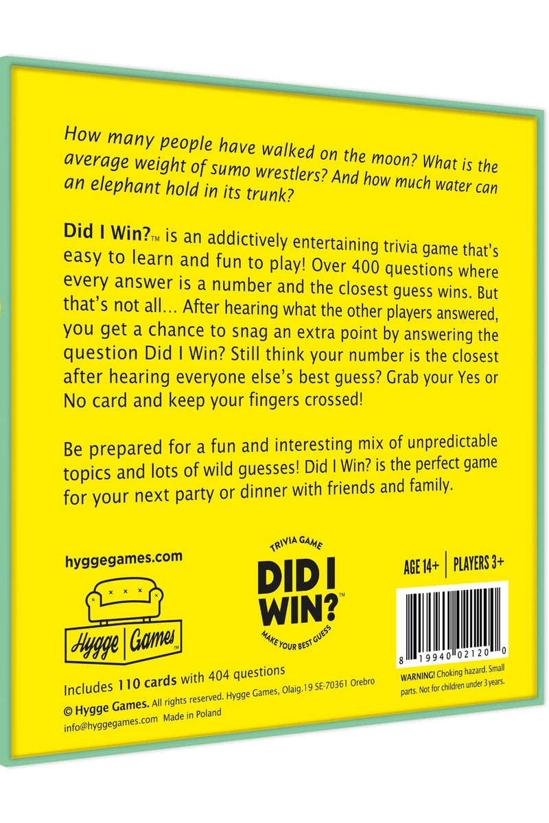 Card Game - Did I Win?