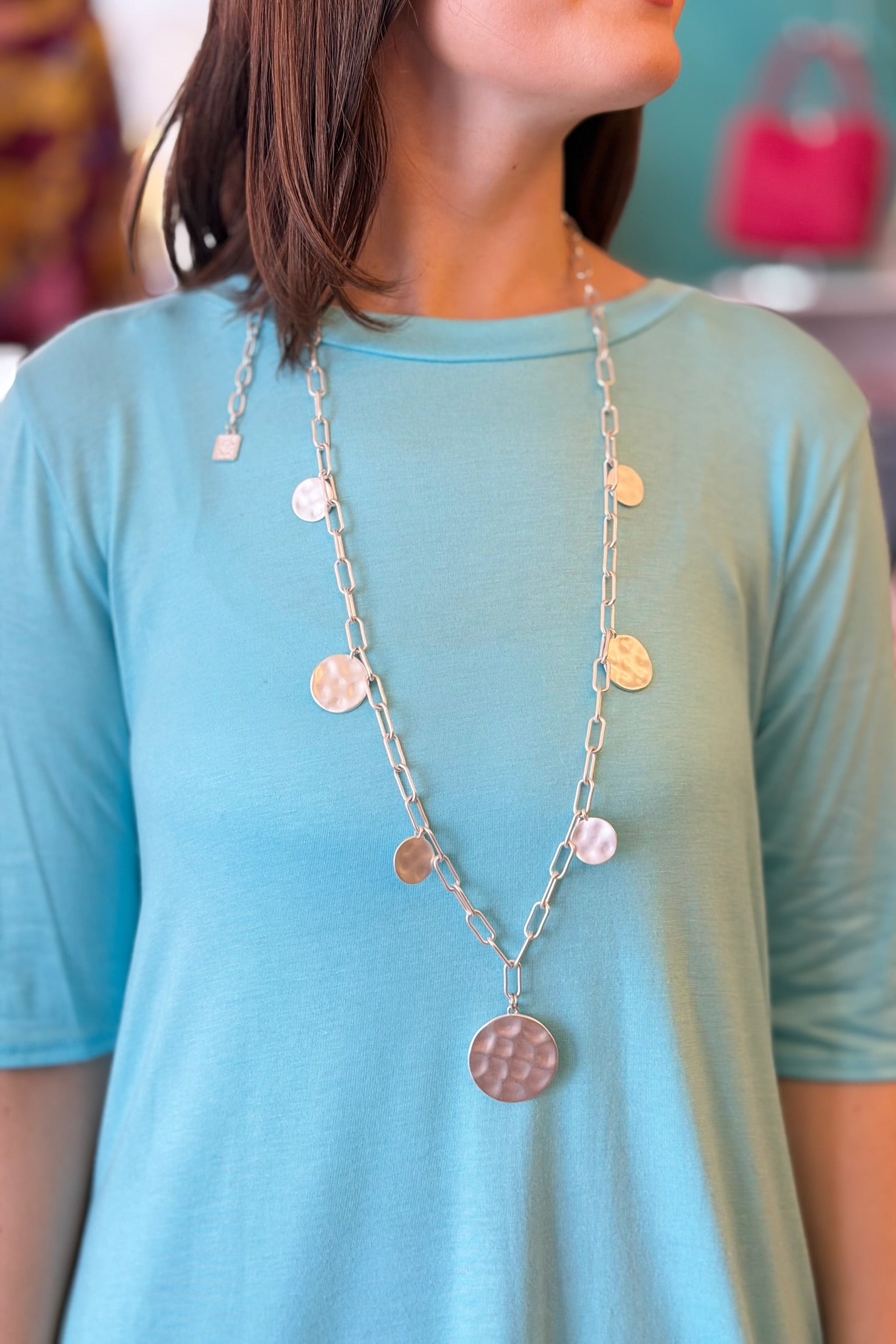 Jessica Circle Necklace - Long