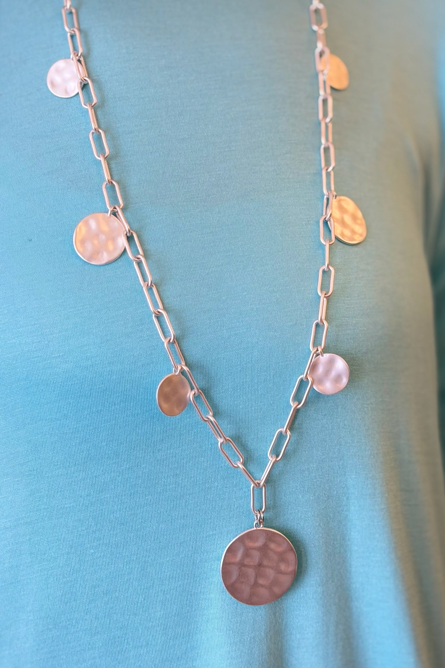 Jessica Circle Necklace - Long