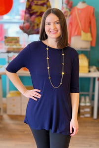 Basic Soft Tee - Navy