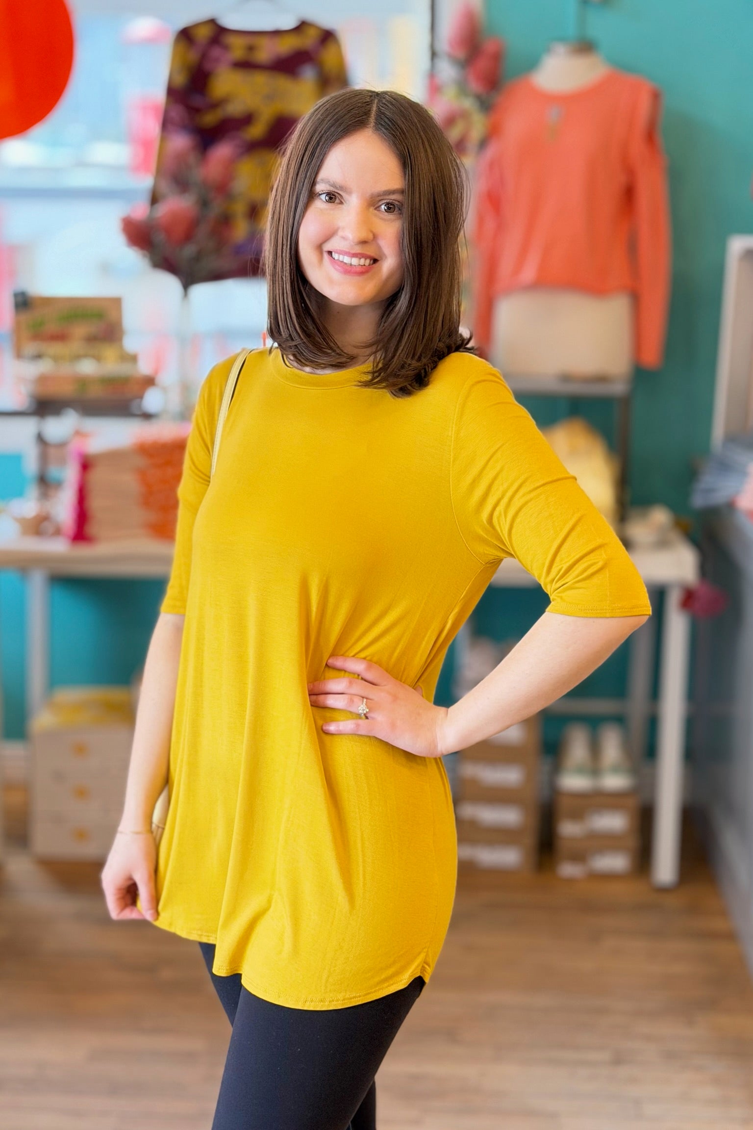 Basic Soft Tee - Dijon