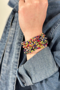 10 Piece Stretch Bracelet - Multi