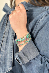 10 Piece Stretch Bracelet - Mint