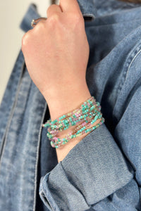 10 Piece Stretch Bracelet - Mint