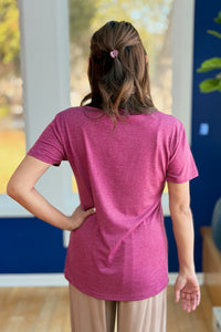 Blooming Spring Flower Tee - Berry