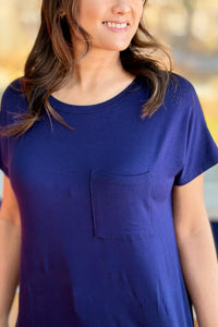Basic Pocket T-shirt - Navy