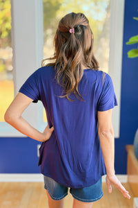 Basic Pocket T-shirt - Navy