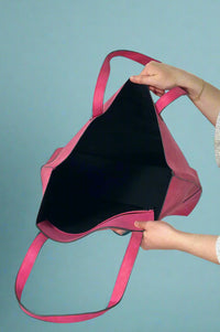 The Taylor Tote - Pink Suede