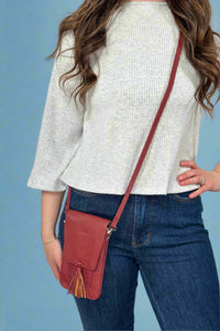 Harper Crossbody - Red Shimmer