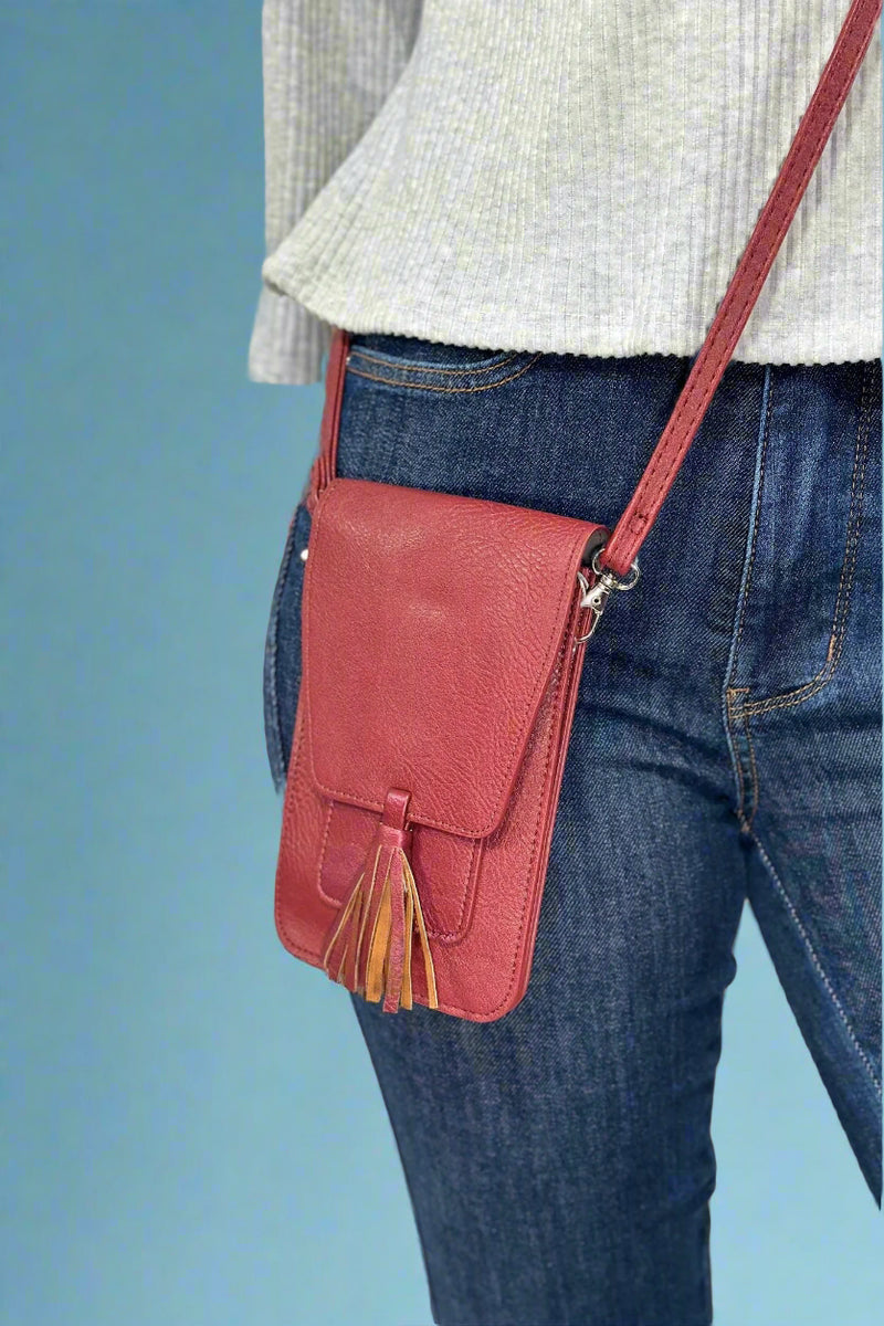 Harper Crossbody - Red Shimmer