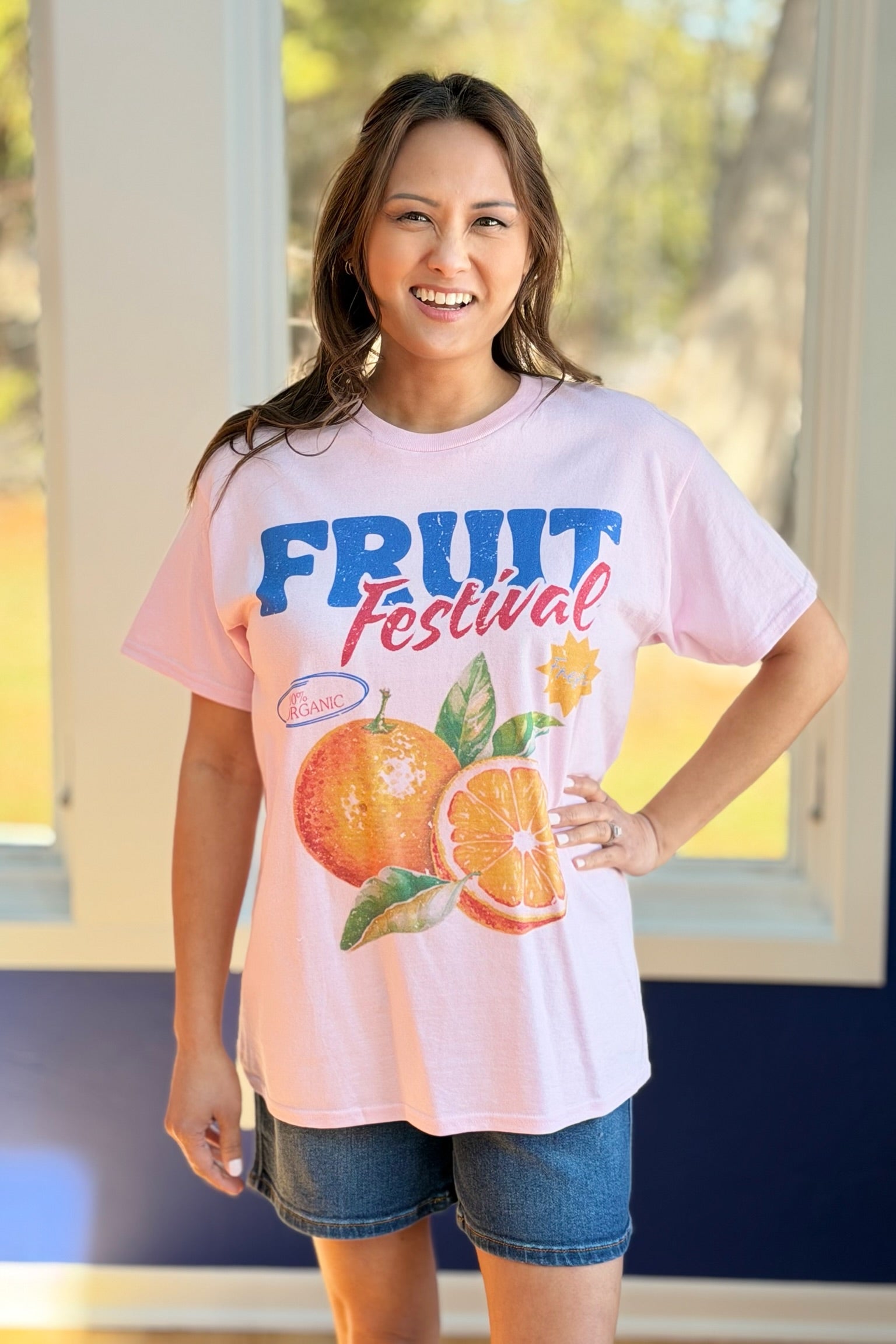 Fresh Fruit Festival Oversized Graphic Tee