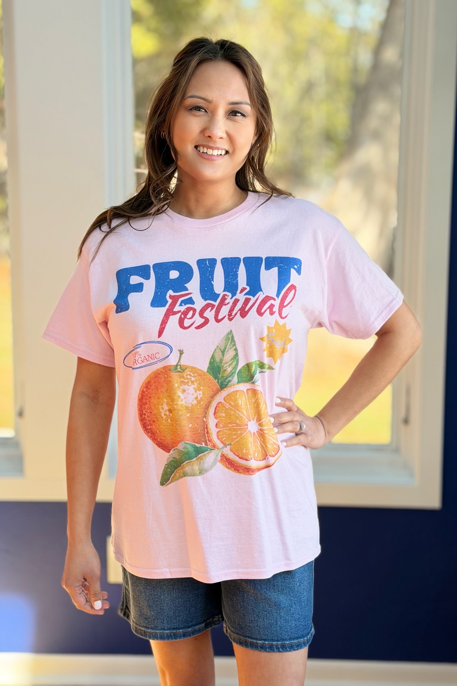 Fresh Fruit Festival Oversized Graphic Tee