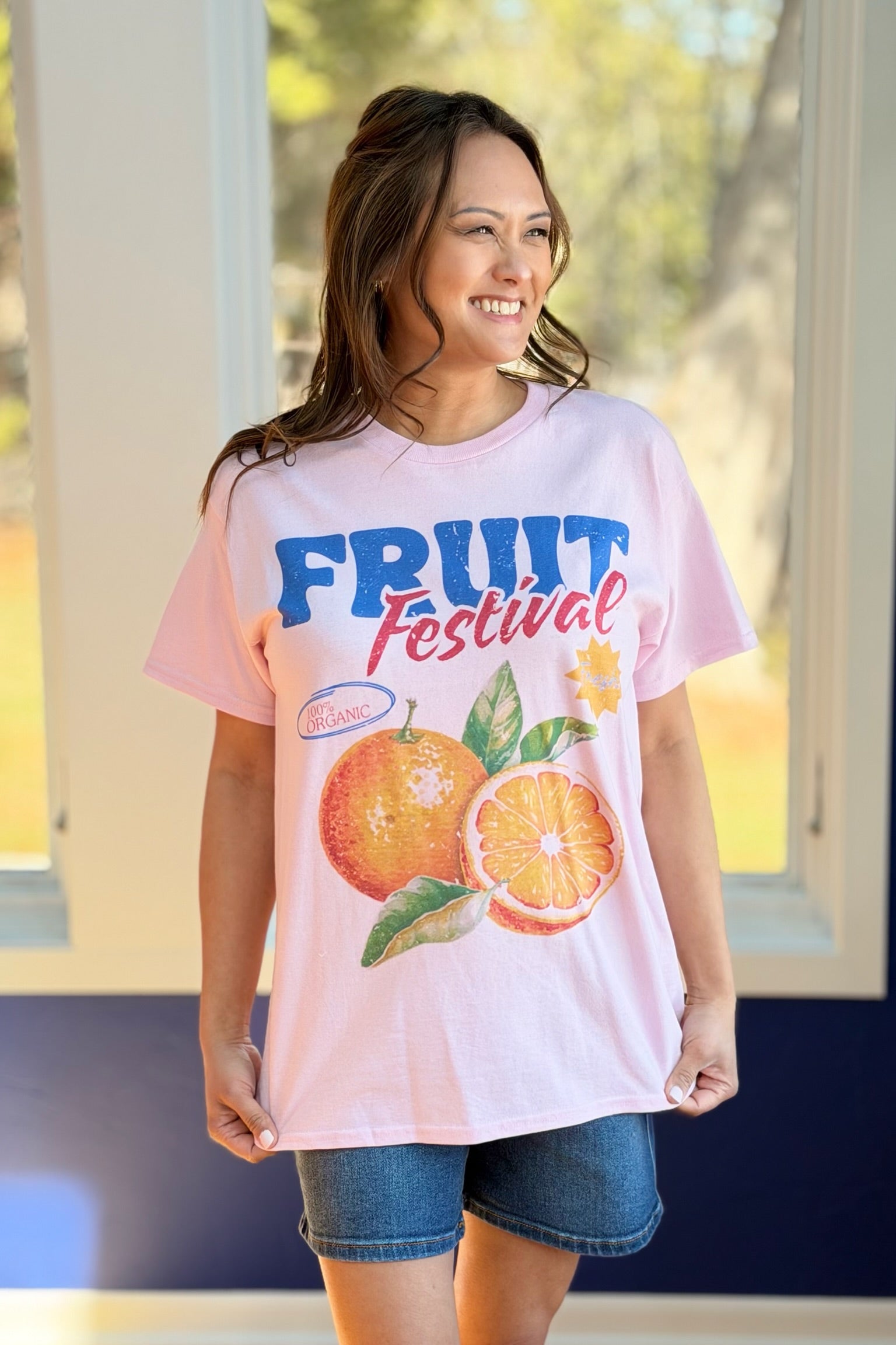 Fresh Fruit Festival Oversized Graphic Tee