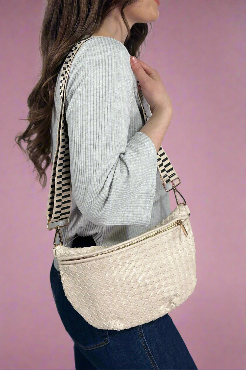 Westlyn Woven Bum Bag - Cream