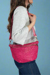 Westlyn Woven Bum Bag - Fuchsia