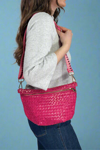 Westlyn Woven Bum Bag - Fuchsia