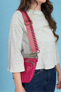 Westlyn Woven Bum Bag - Fuchsia