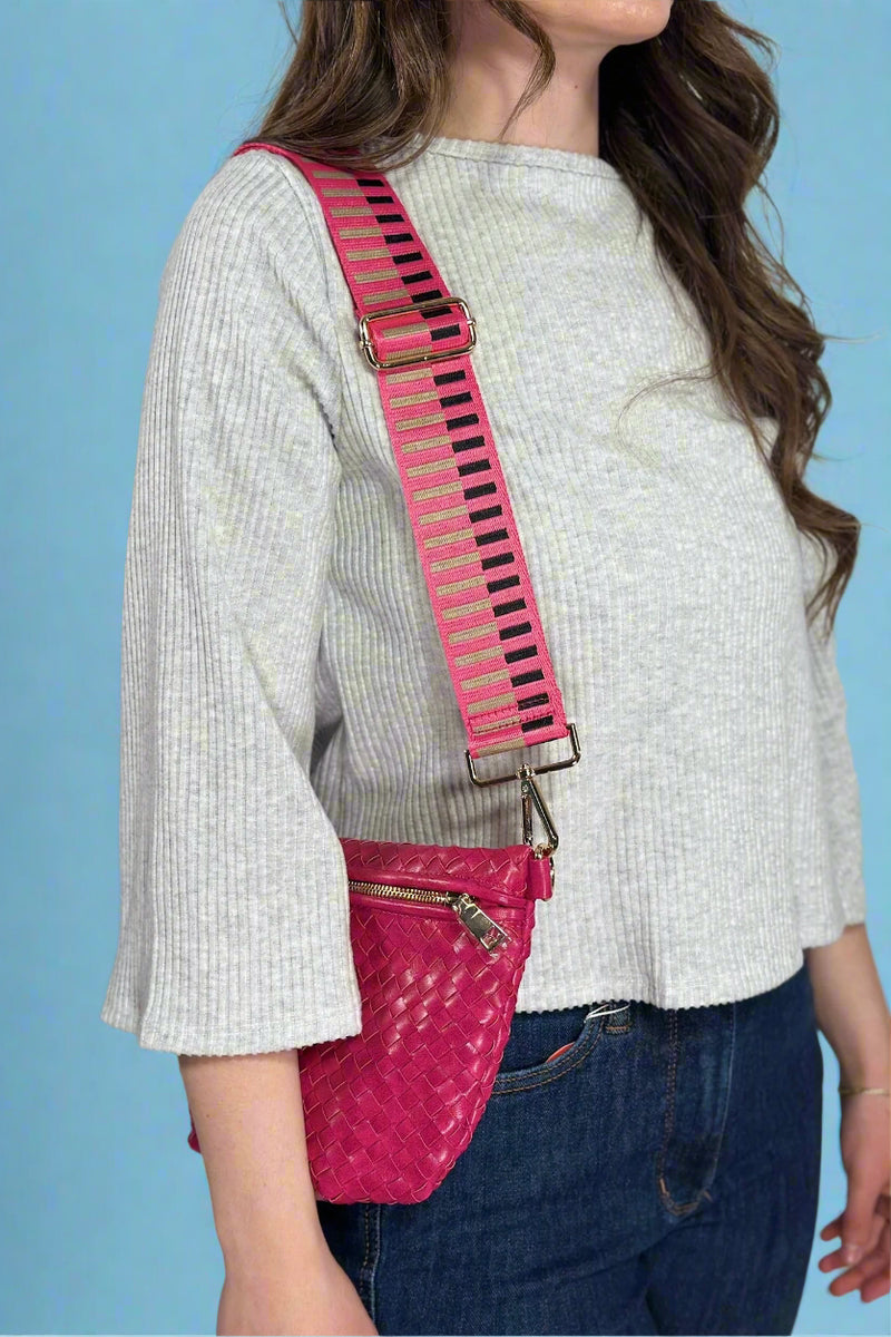 Westlyn Woven Bum Bag - Fuchsia