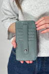 Marie Credit Card Sleeve - Blue Slate