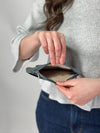 Marie Credit Card Sleeve - Blue Slate