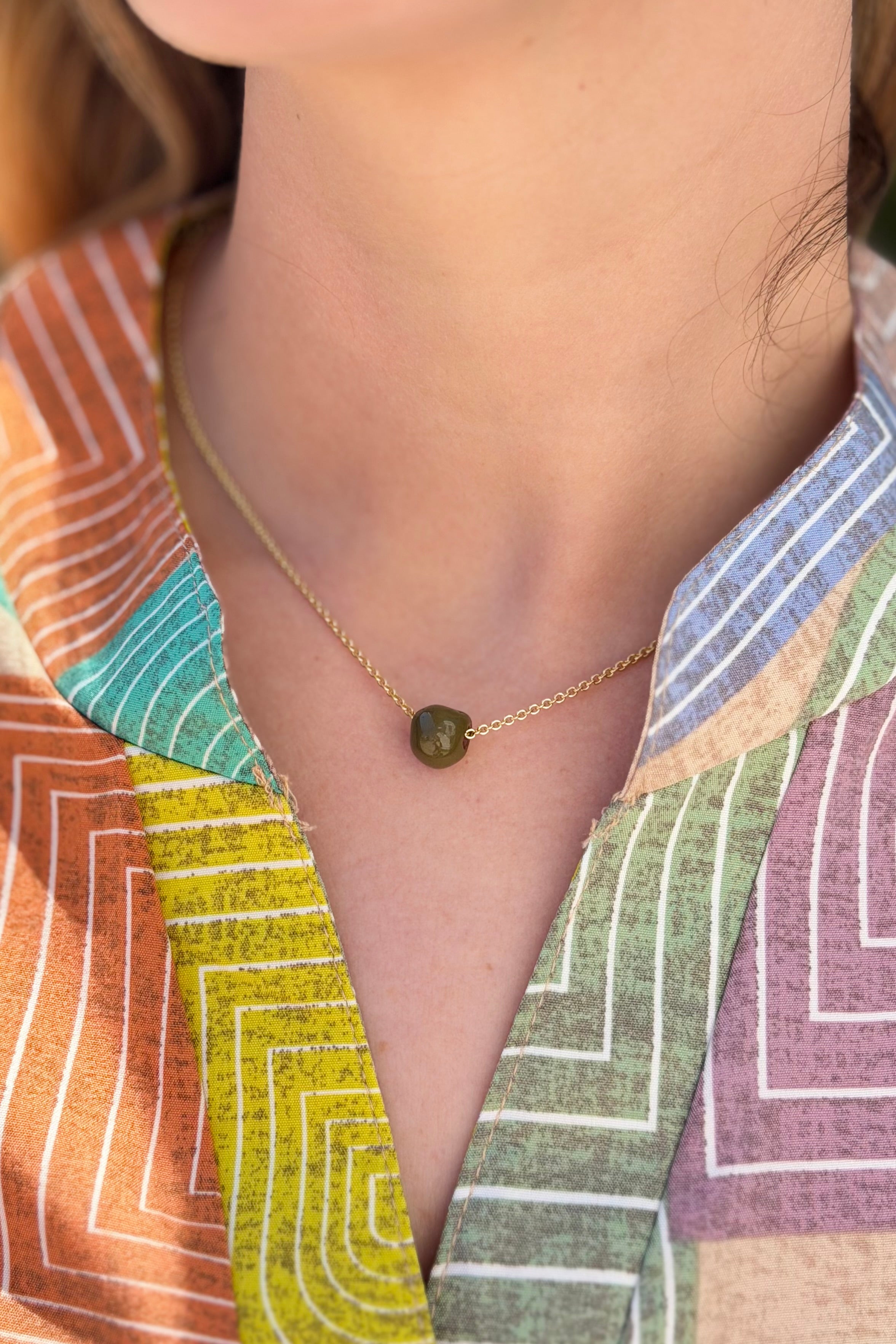 One Little Bead Necklace Gold
