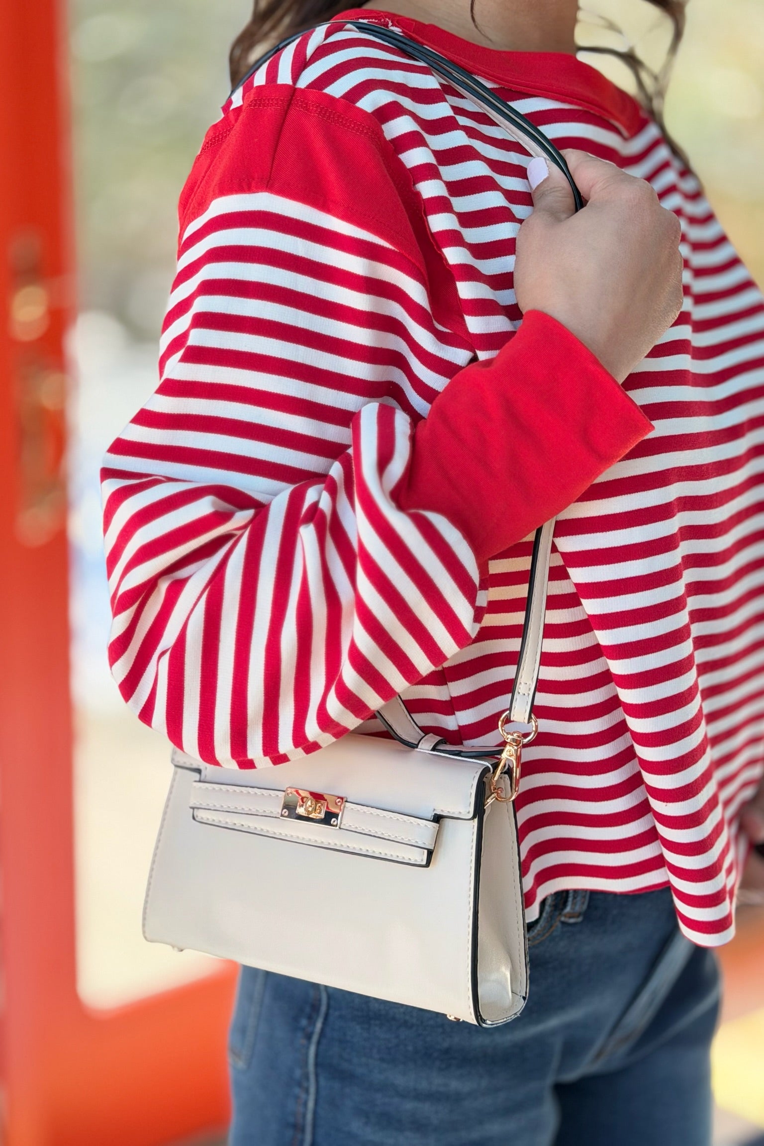 Julie Satchel & Crossbody - Ivory