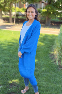 Duster Cardigan - Blue