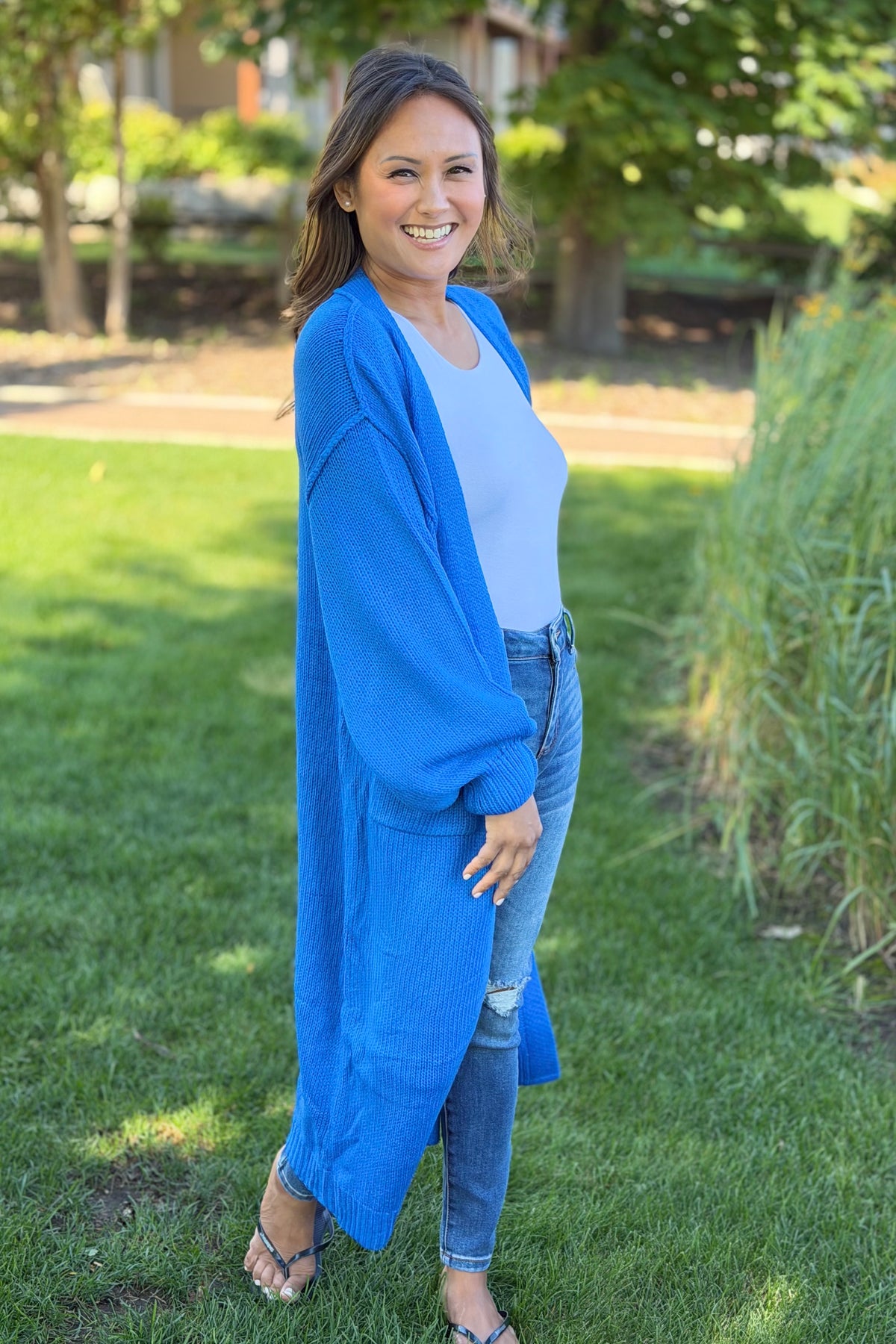 Duster Cardigan - Blue