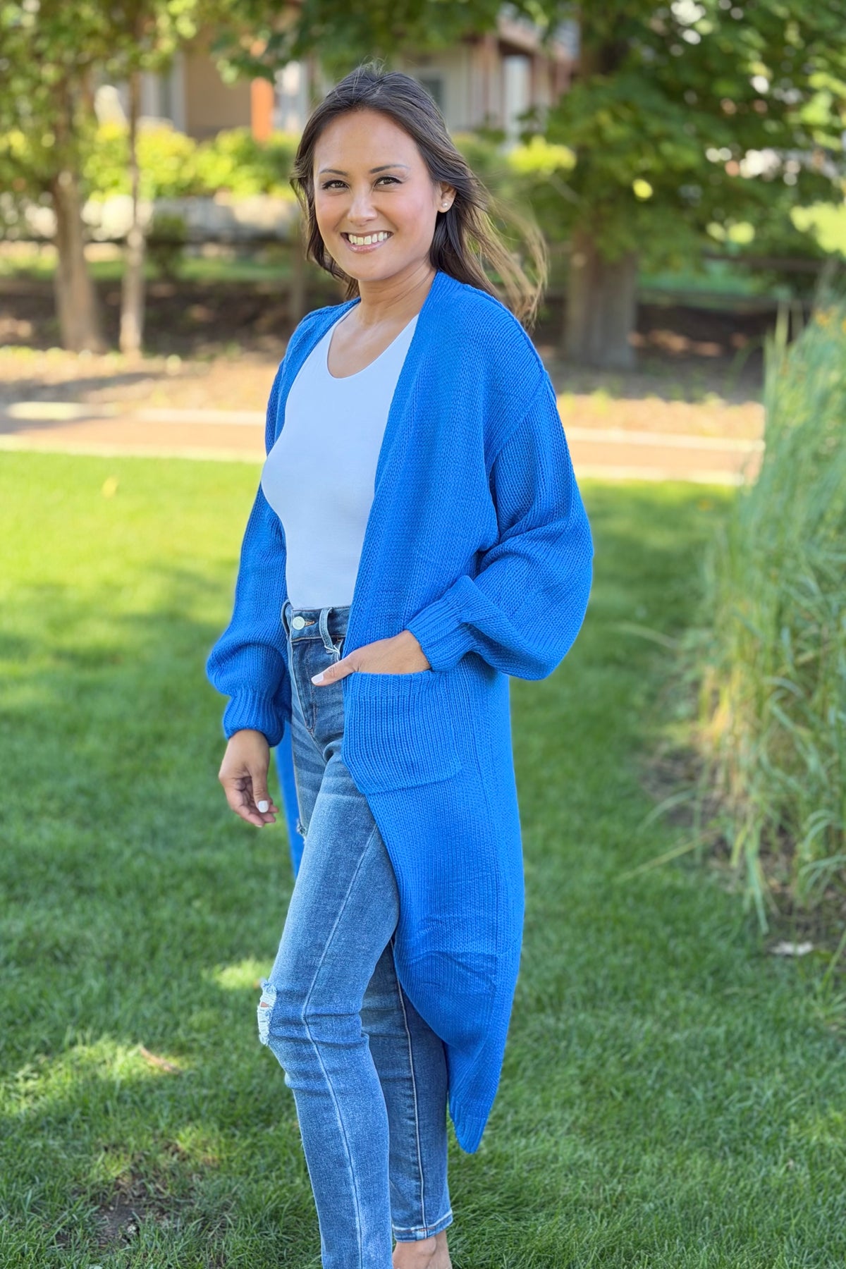 Duster Cardigan - Blue