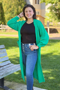 Duster Cardigan - Green