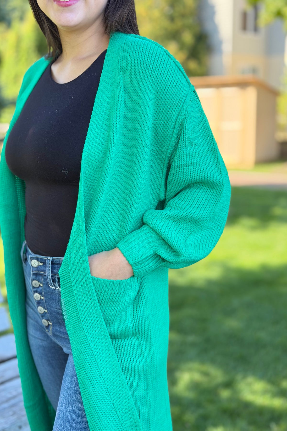 Duster Cardigan - Green