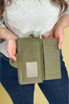 Kyla Snap Closure Wallet - Olive