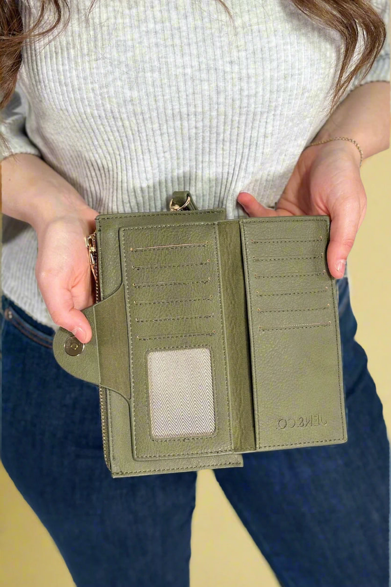 Kyla Snap Closure Wallet - Olive