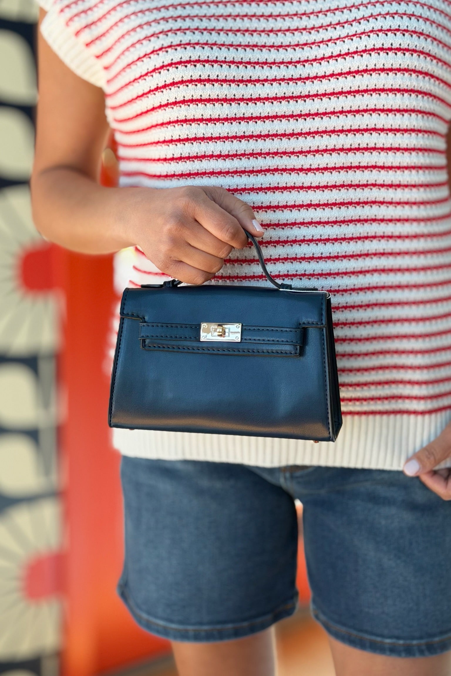 Julie Satchel & Crossbody - Navy