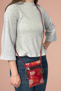 Hand-Painted Genuine Leather Crossbody - Emma