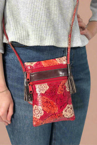 Hand-Painted Genuine Leather Crossbody - Emma