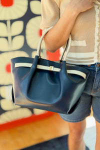 Teri Tote & Crossbody - Navy Ivory