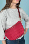 Jolie Puffer Belt Bag - Crimson Red