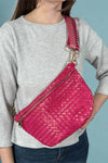 Westlyn Woven Bum Bag - Fuchsia