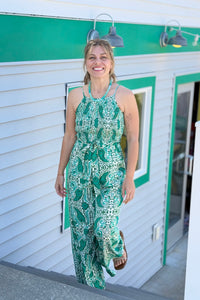 Tube Top Jumpsuit - Green