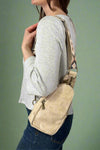 Crossbody Bag With Guitar Strap - Cream