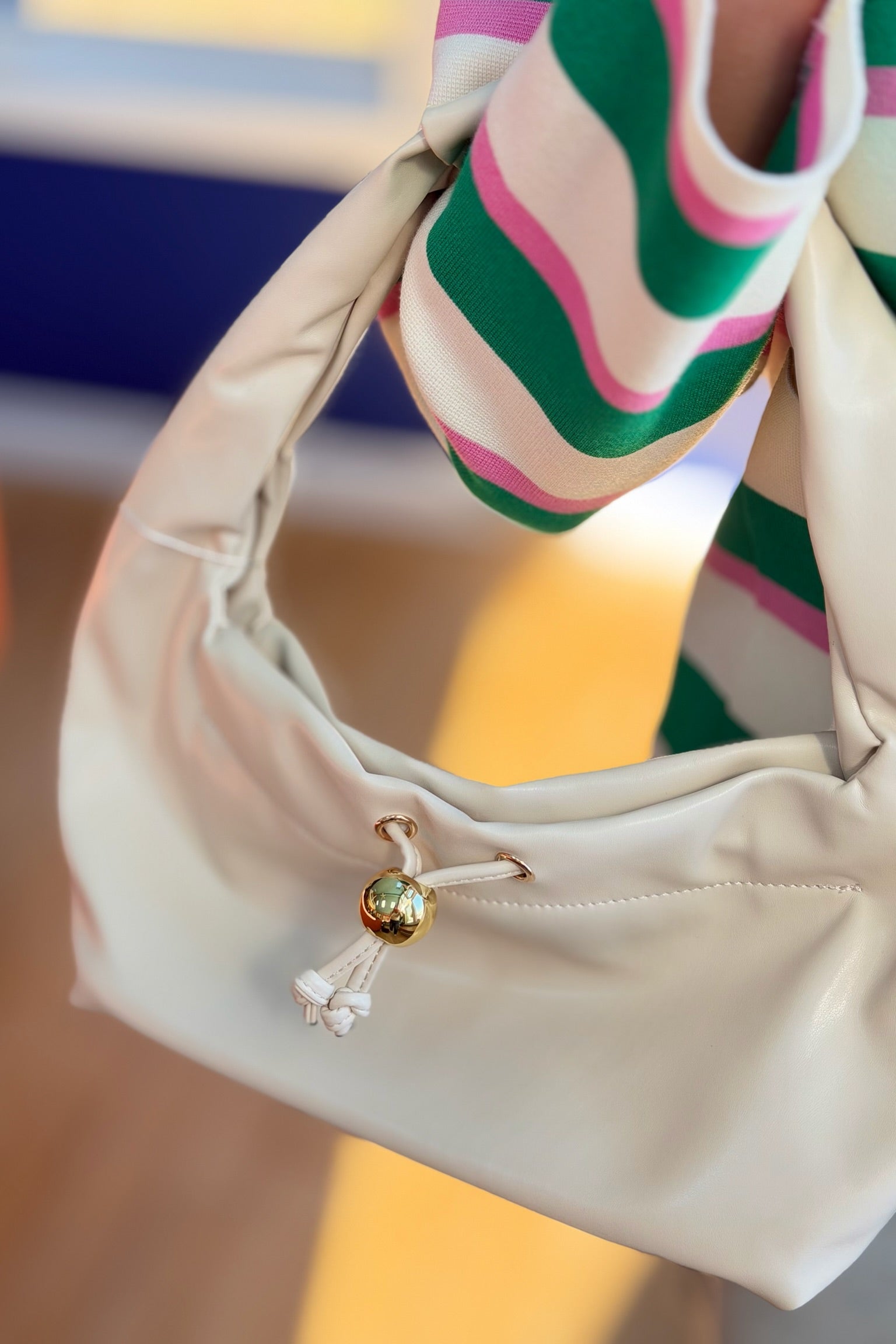 Lindsay Shoulder Hobo - Ivory