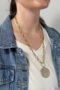 Dainty Layered Chain Link Necklace - Gold