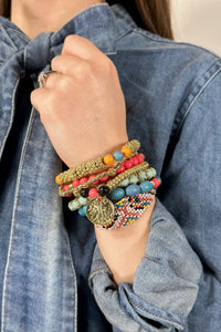 7- Strand Stack Bracelet Set - Multi