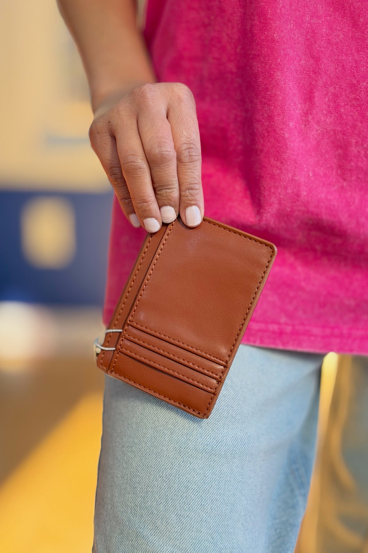 Keychain Wallet - Camel
